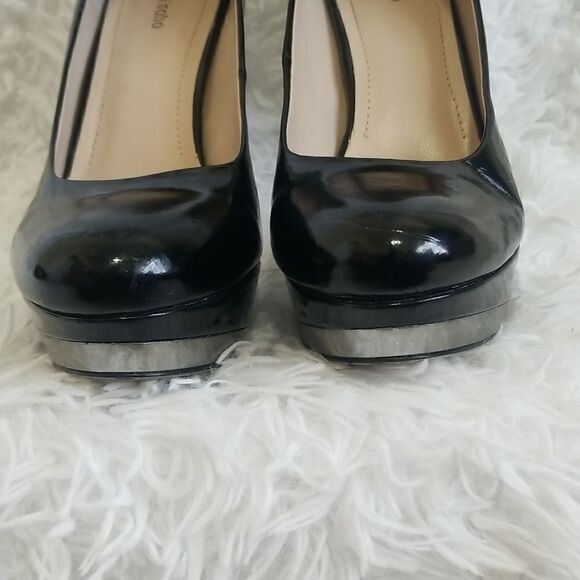 Zigisoho Black Patent Leather Pumps size 8.5 - Picture 9 of 10